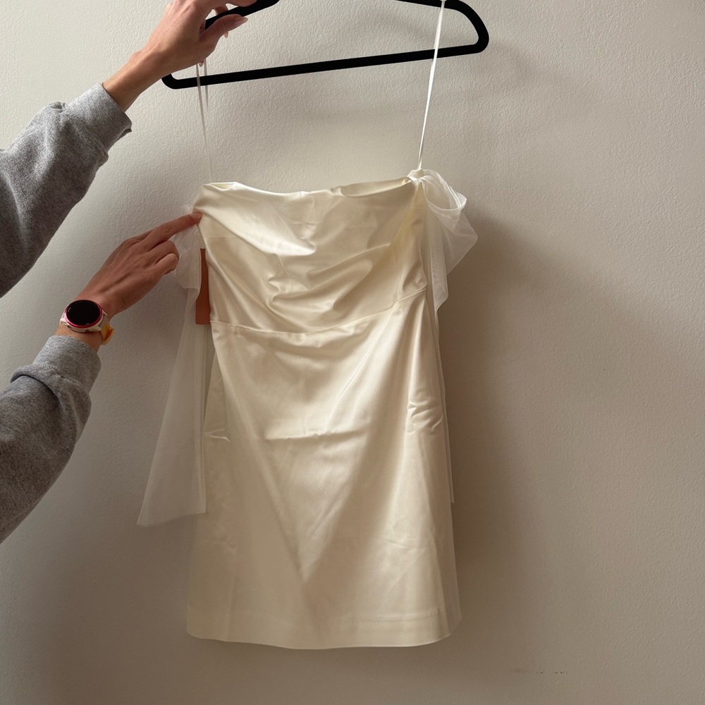 BHLDN Cream Mini Dress
